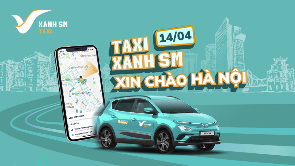 Dịch vụ taxi điện đang được sử dụng tại thủ đô Hà Nội
