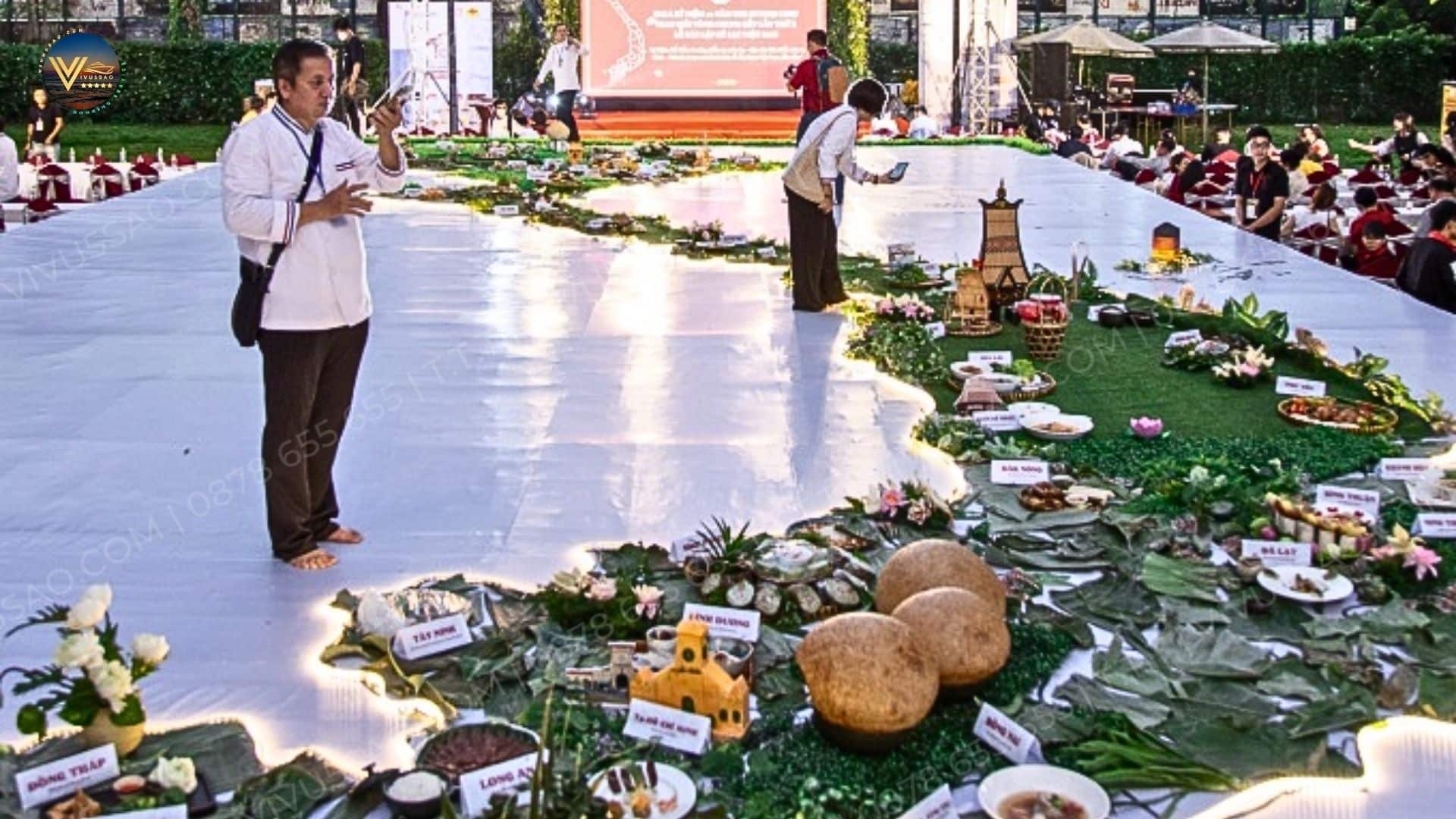 Sự kiện trình diễn bản đồ ẩm thực lớn nhất Việt Nam 
