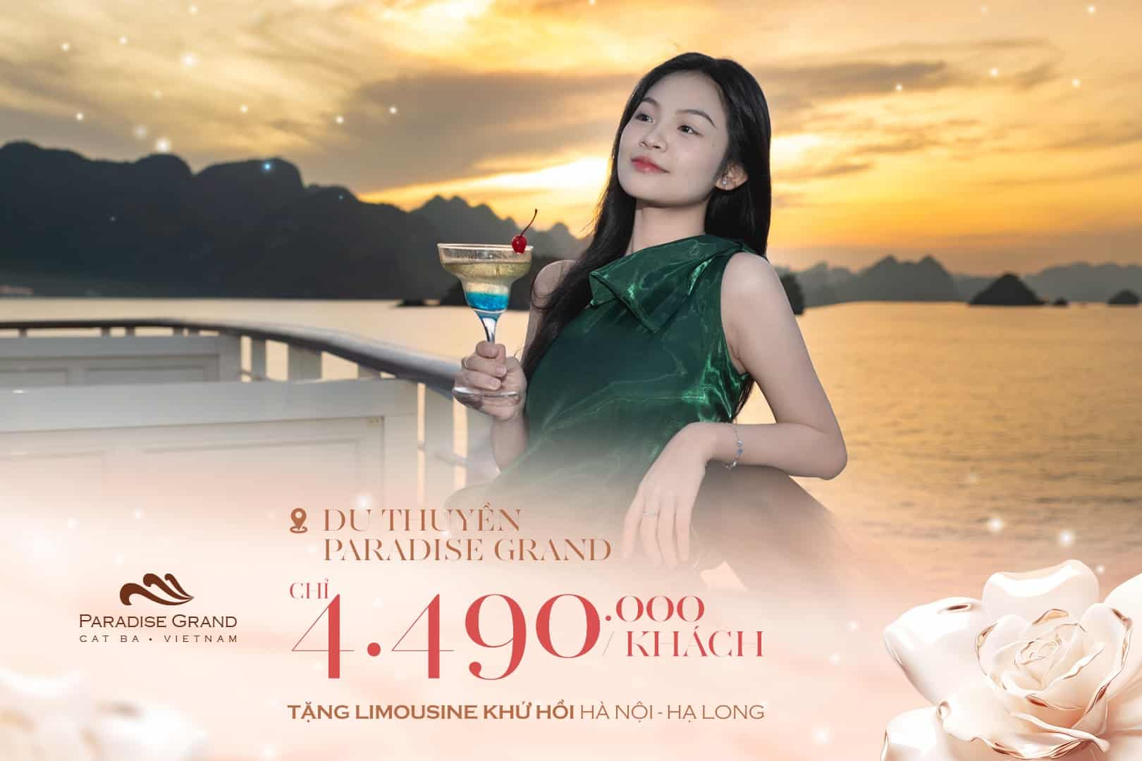 Trọn Vẹn Yêu Thương Trên Du Thuyền Paradise Grand 5* Cùng Ưu Đãi 8/3 Đẳng Cấp