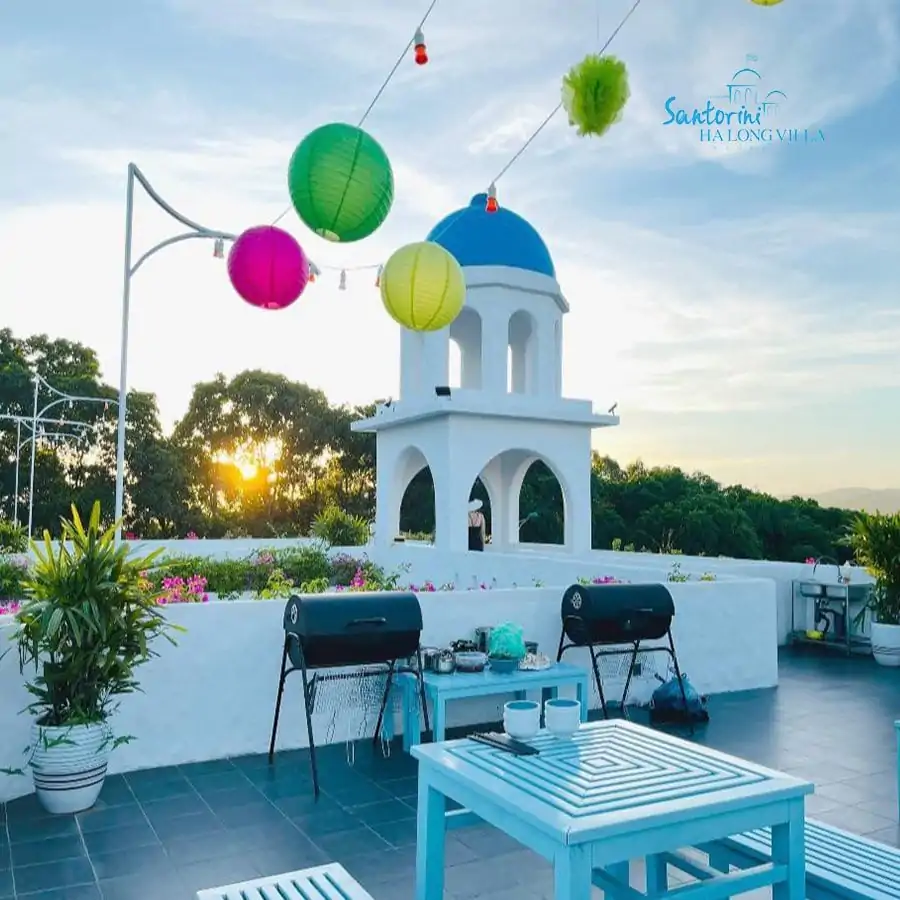 Đặt phòng Santorini Hạ Long Villas 2025 - Hy Lạp thu nhỏ tại Đảo Ngọc Tuần Châu Đặt phòng Santorini Hạ Long Villas | Du lịch nghỉ dưỡng trên đảo Tuần Châu | Vivu5sao
