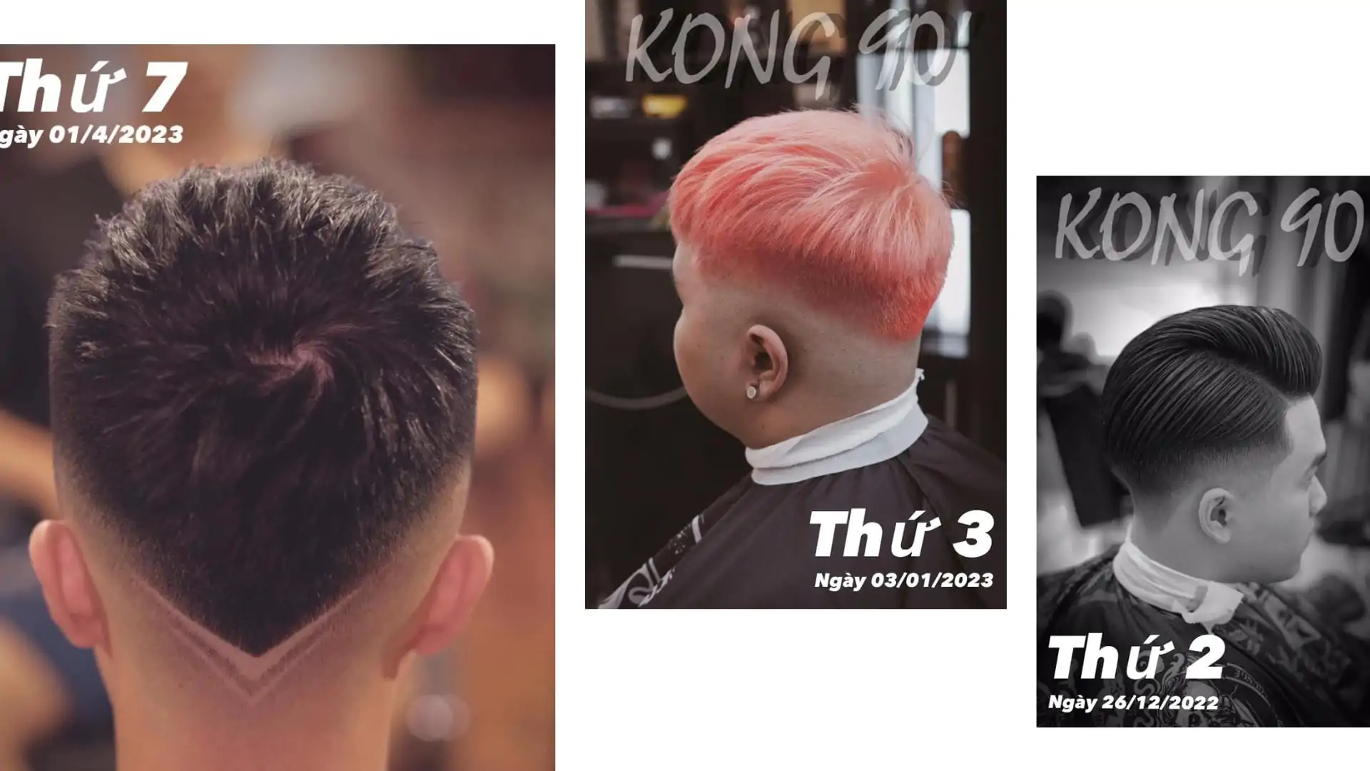 Kong 90' - Quán cắt tóc nam tại Hạ Long 