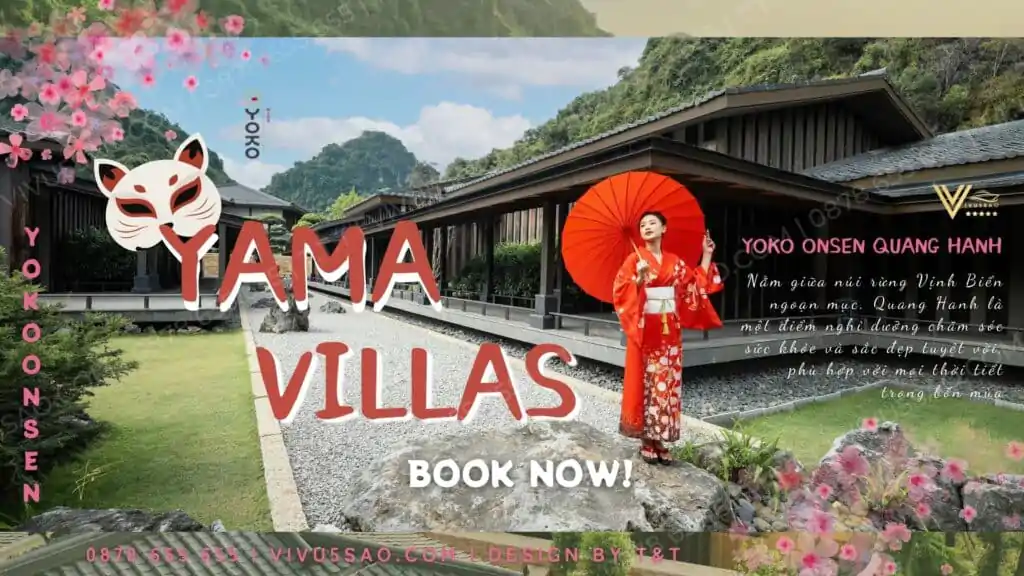 Bảng giá Yama Villas Onsen - Khu biệt thự khoáng nóng tại Quang Hanh