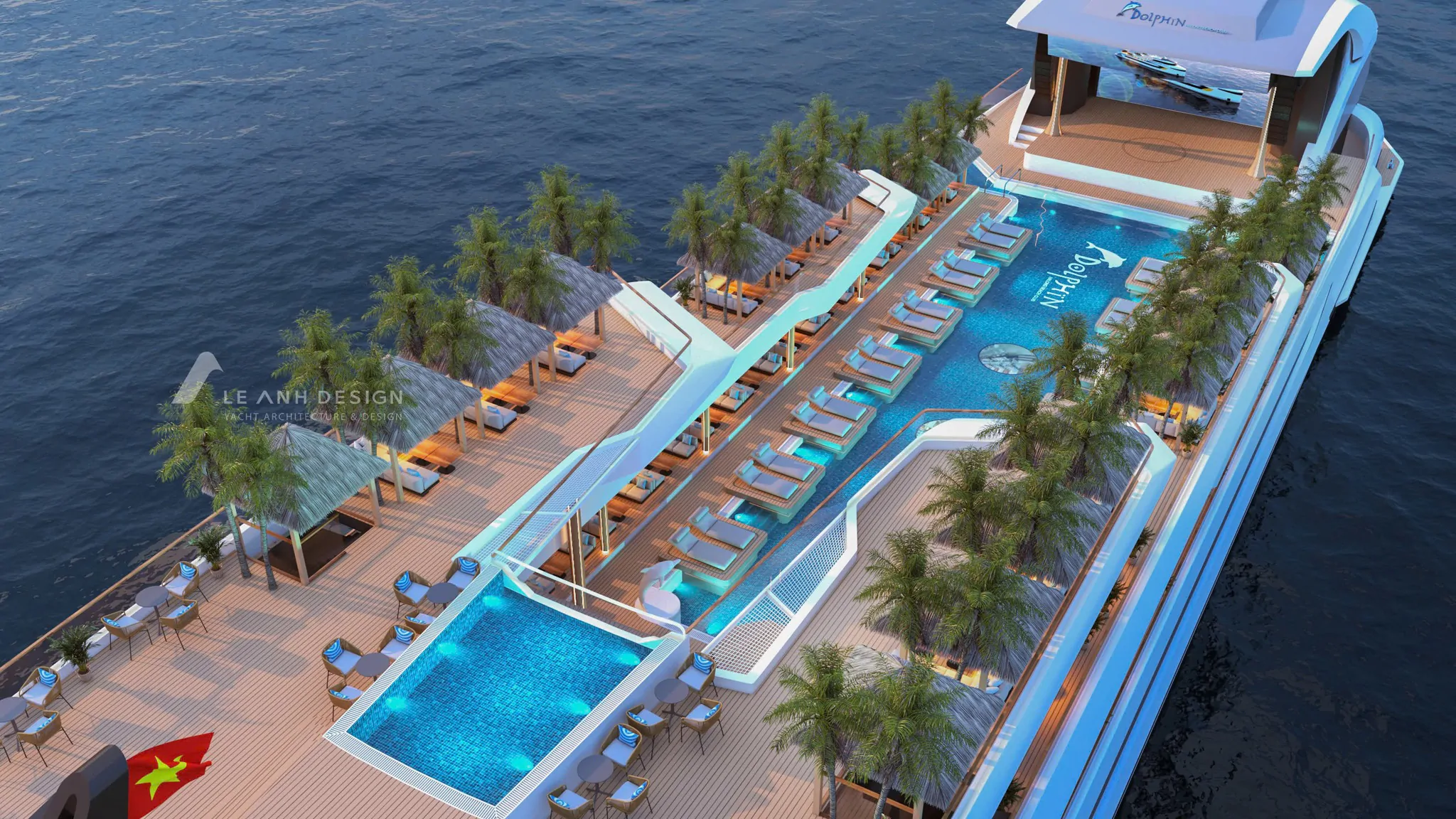 Siêu Du Thuyền Dolphin Halong – Tổ Hợp Giải Trí Trên Biển Lớn Nhất Việt Nam Năm 2025 Siêu Du Thuyền Dolphin Halong Beach Club – Tổ Hợp Giải Trí Trên Biển Lớn Nhất Việt Nam Năm 2025