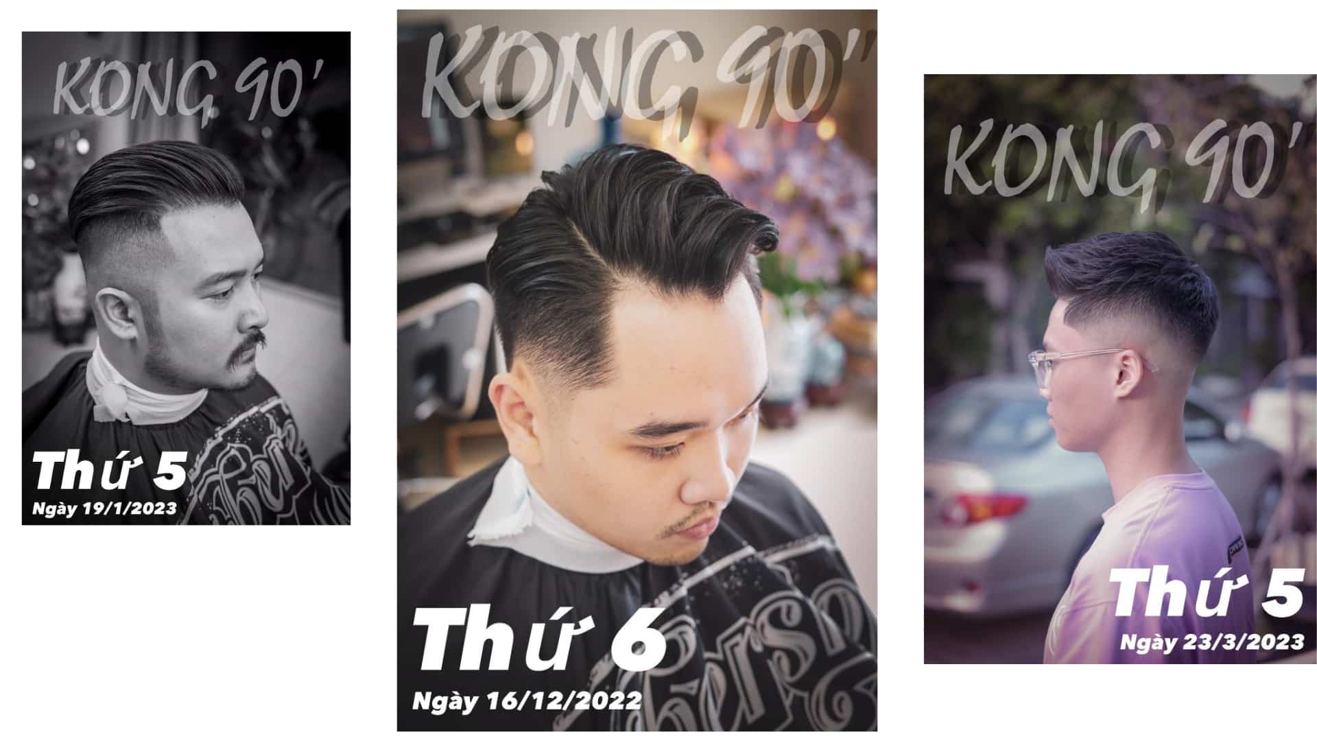 Kong 90' - Quán cắt tóc nam tại Hạ Long 