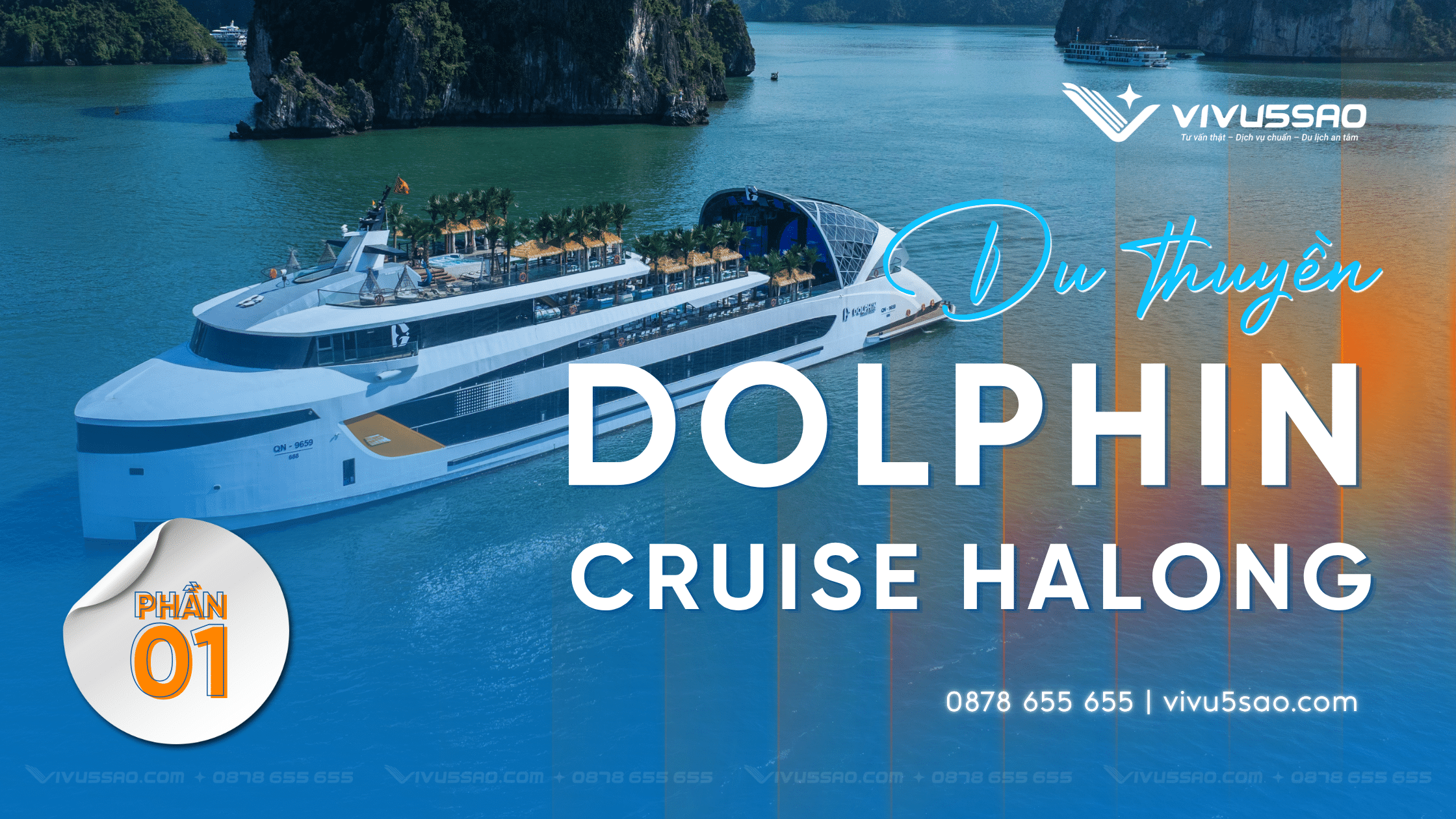 Dolphin Halong Cruise 2026 | Khám phá du thuyền giải trí All-in-One đẳng cấp trên Vịnh Hạ Long