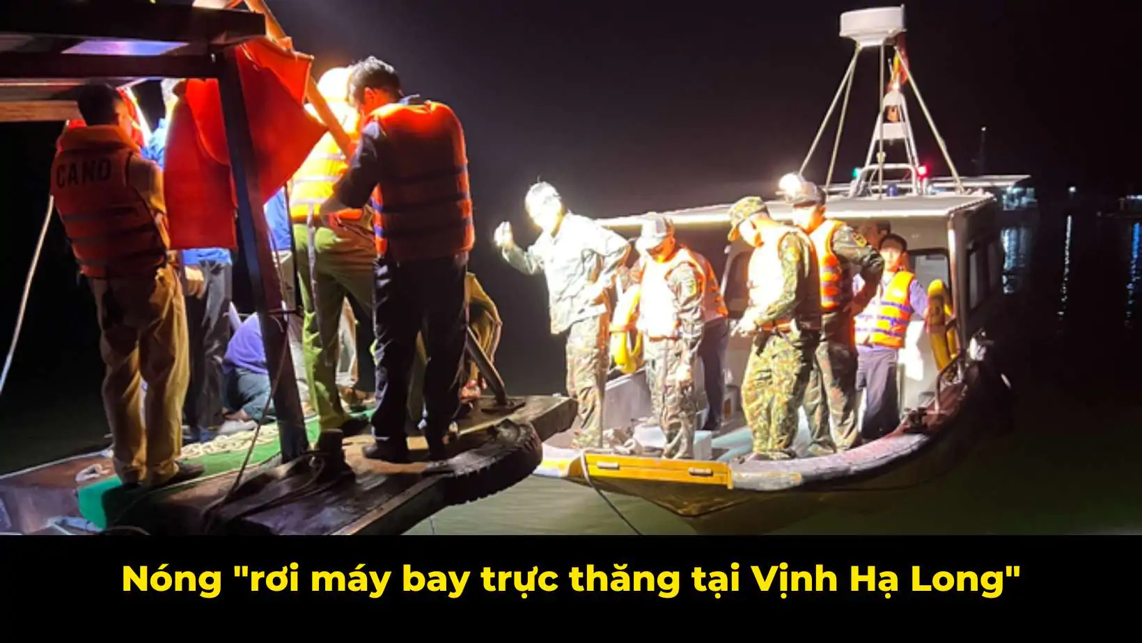 Vụ tai nạn "Rơi trực thăng ở Quảng Ninh, 5 người gặp nạn" 2