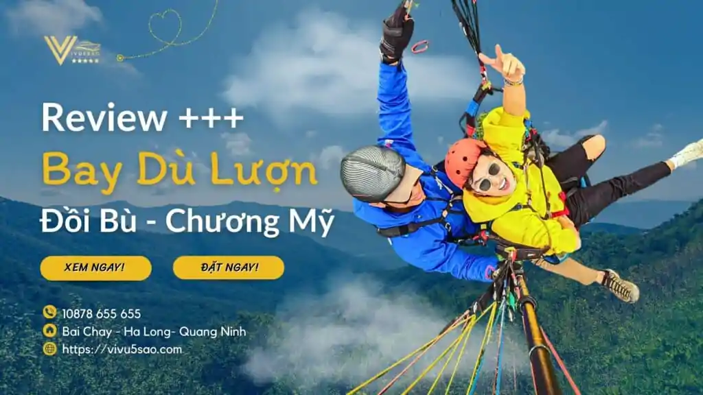 Review Trải Nghiệm Bay Dù Tại Đồi Bù 2023 - Điểm Bay Đẹp Gần Trung Tâm Hà Nội