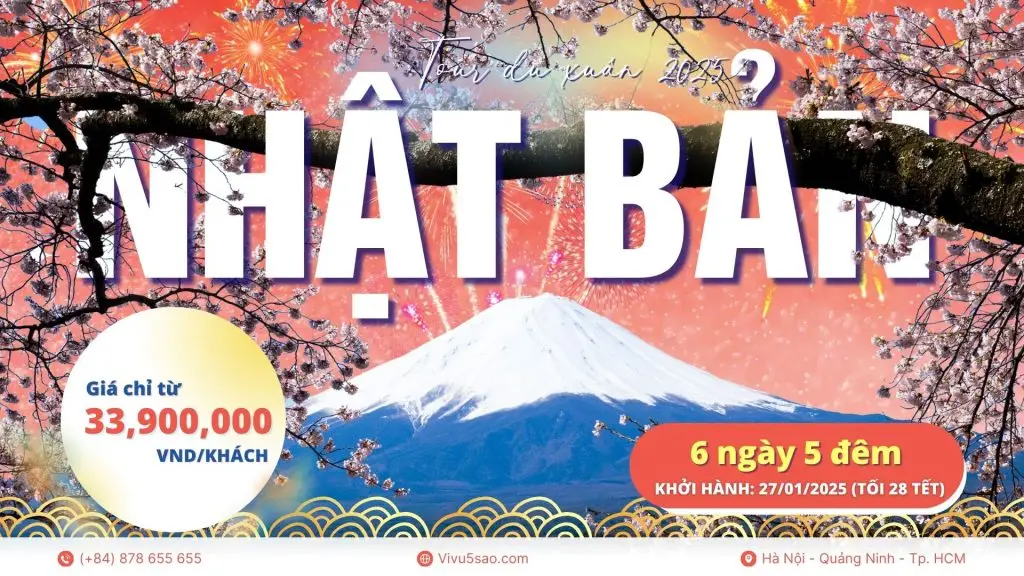 Trải Nghiệm Tour Nhật Bản Tết Nguyên Đán năm 2025 – Hành Trình 6N5Đ Trải Nghiệm Tour Nhật Bản Tết Nguyên Đán năm 2025 – Hành Trình 6N5Đ Mới nhất