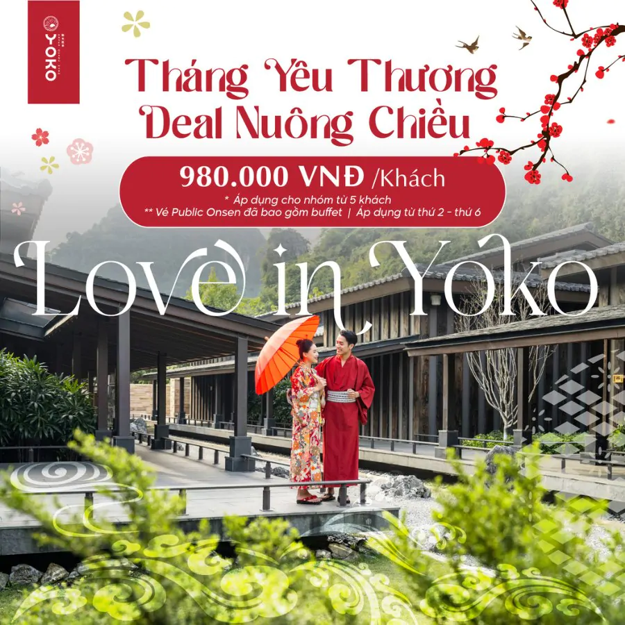 Tháng Yêu Thương – Love In Yoko: Trải Nghiệm Bình Yên Tại Yoko Onsen 2025 Tháng Yêu Thương – Love In Yoko: Trải Nghiệm Bình Yên Tại Yoko Onsen 2025