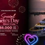 Ưu Đãi Nhân Ngày Quốc Tế Phụ Nữ Trên Du Thuyền Luna Halong Cruise